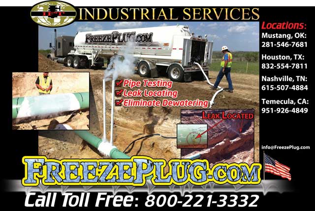 Industrial Pipeline Freeze Plugs